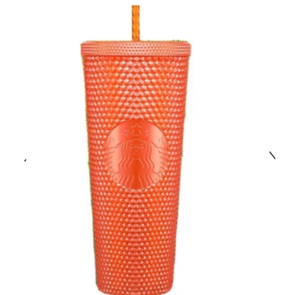 Starbucks 2022 Pearlized studded orange Tumbler